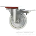 Caster Wheel with Swivel Brake in White Color